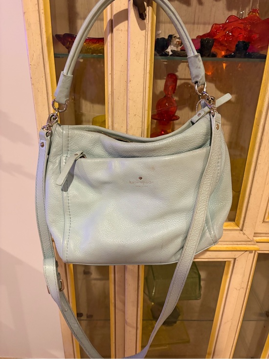 kate spade Handbags - kate spade Light blue Pebbled Leather Shoulder Bag